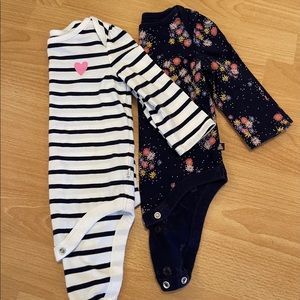 baby GAP 2 6-12M Navy Blue Long Sleeve One-Piece